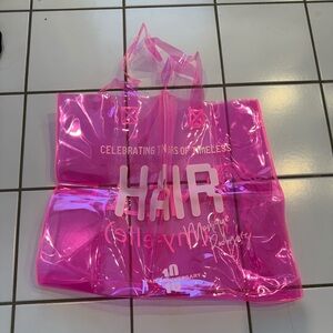 Vibrant Pink Transparent Party Tote